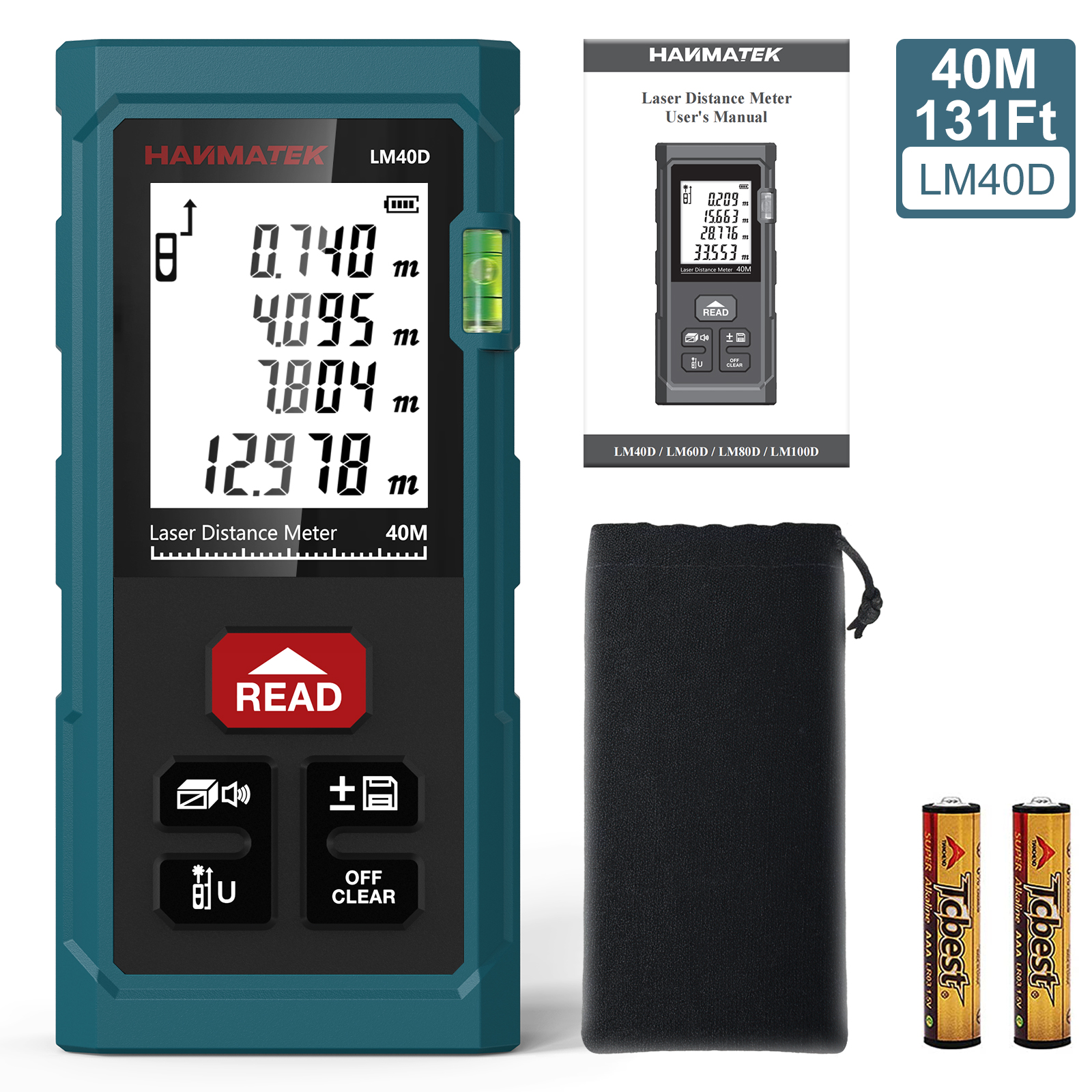 40米 单水平泡激光测距仪 LM40D