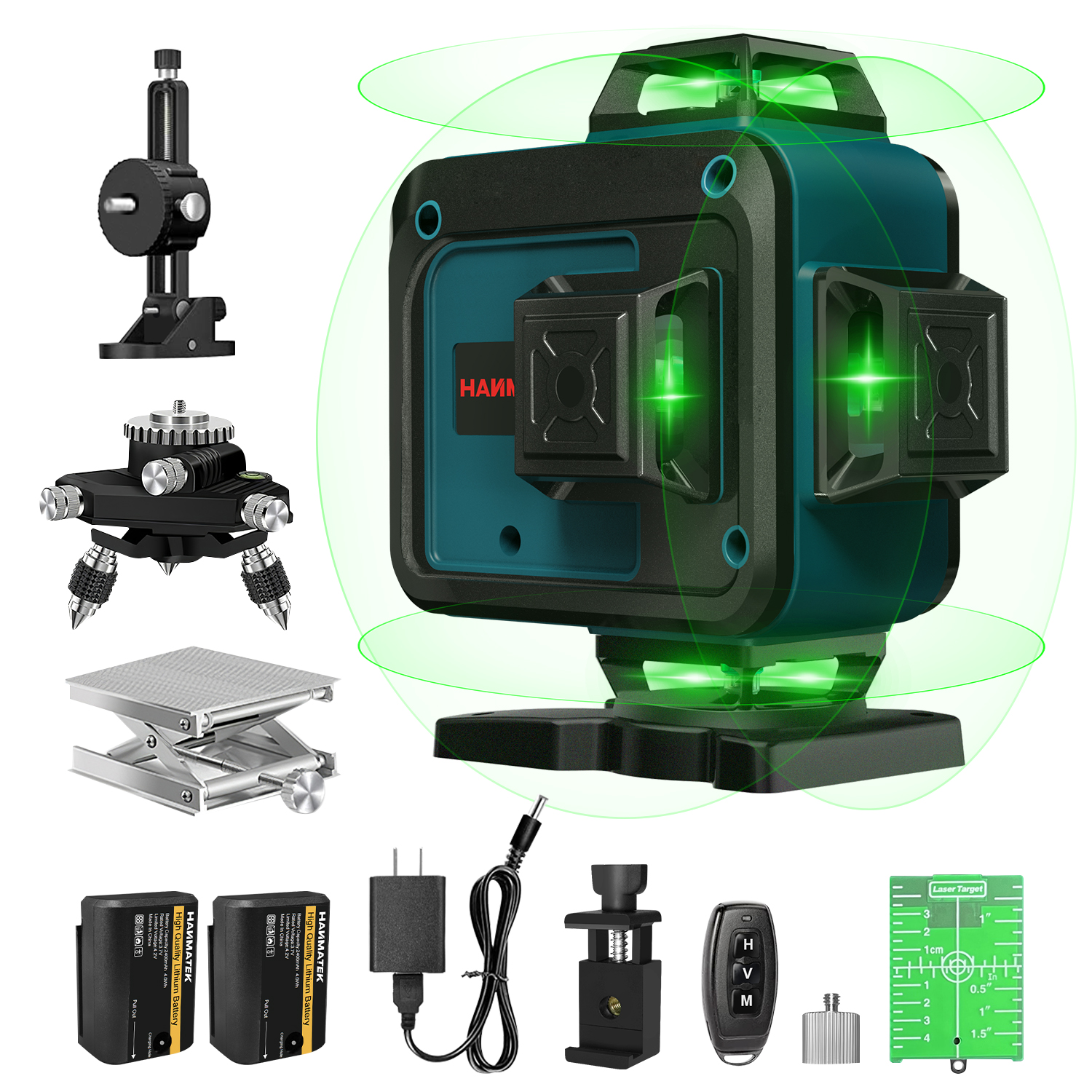 LV绿光16线激光贴地水平仪